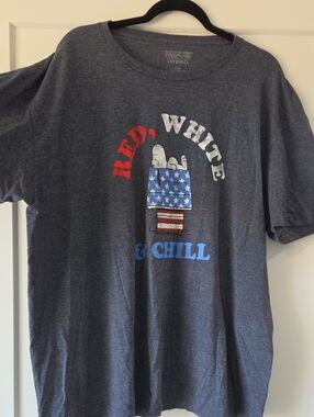 Peanuts Red, White & Blue Graphic Tee - Navy